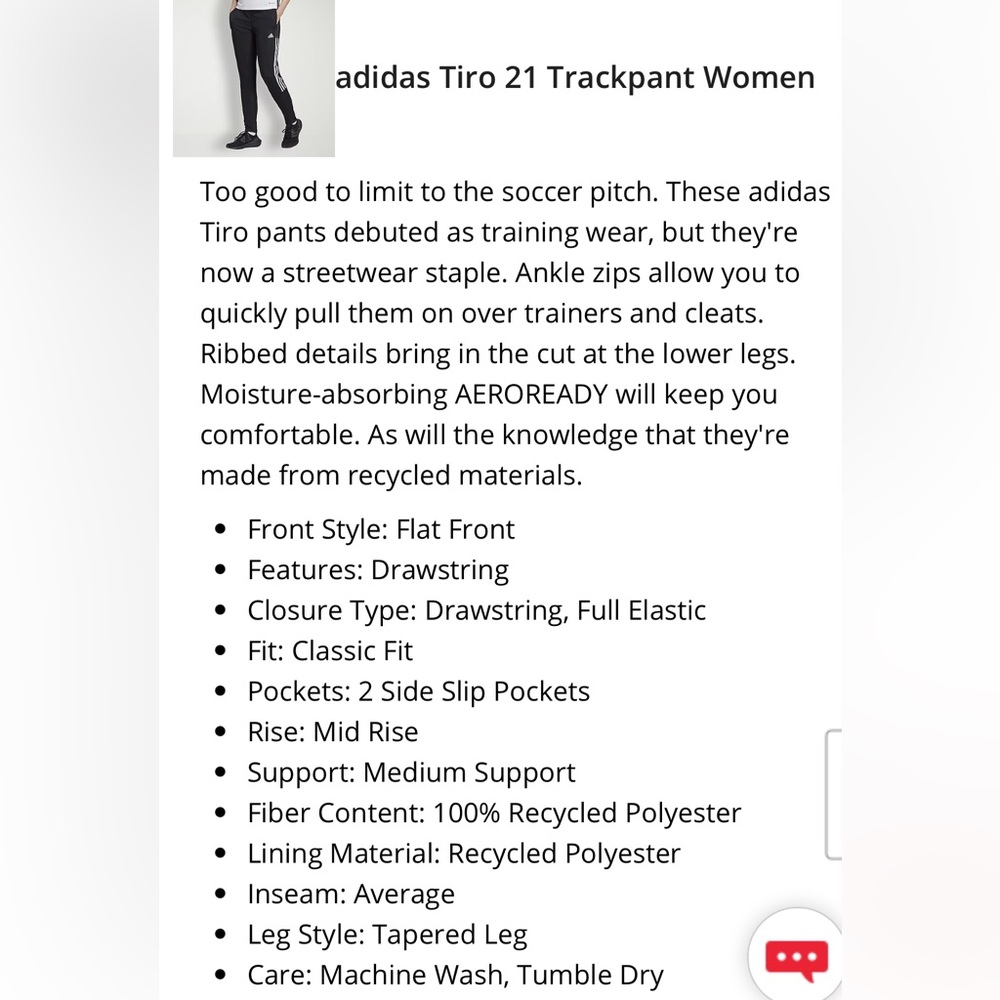 adidas Tiro 21 Trackpant Women - Picture 15 of 16